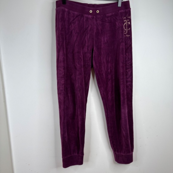 VTG Y2K Juicy Couture Purple Velour Track Suit M Hoodie Pants ASO Elana Gilbert - Picture 4 of 16